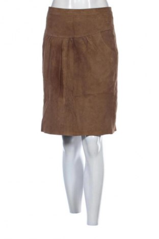 Skórzana spódnica Kookai, Rozmiar L, Kolor Beżowy, Cena 212,07 zł