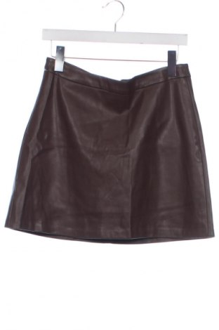 Skórzana spódnica Sinsay, Rozmiar M, Kolor Brązowy, Cena 43,68 zł