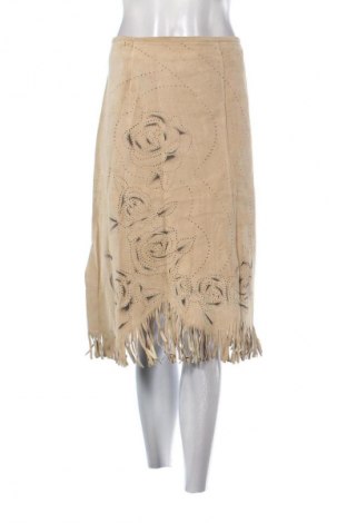 Skórzana spódnica Tara, Rozmiar L, Kolor Beżowy, Cena 133,33 zł