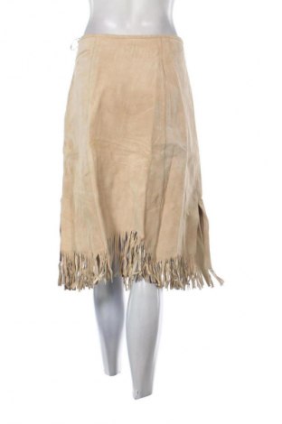 Skórzana spódnica Tara, Rozmiar L, Kolor Beżowy, Cena 133,33 zł
