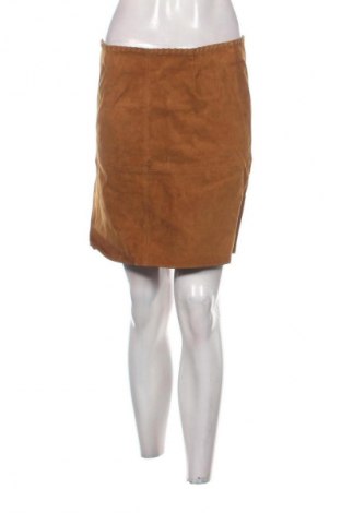Skórzana spódnica Zara, Rozmiar S, Kolor Brązowy, Cena 156,32 zł