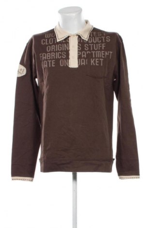 Мъжка блуза Gate One, Размер XL, Цвят Кафяв, Цена 93,09 лв.
