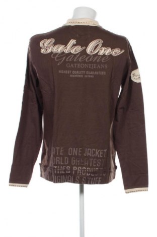 Мъжка блуза Gate One, Размер XL, Цвят Кафяв, Цена 93,09 лв.
