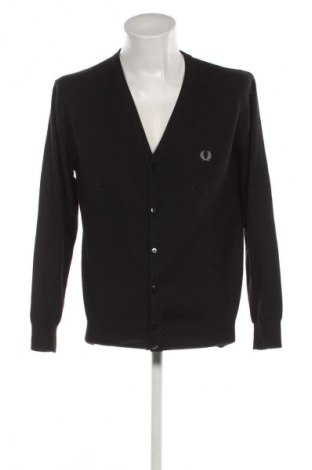 Jachetă tricotată de bărbați Fred Perry, Mărime XL, Culoare Negru, Preț 196,99 Lei