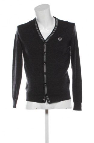 Herren Strickjacke Fred Perry, Größe S, Farbe Grau, Preis 41,99 €