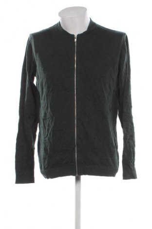 Herren Strickjacke Jack & Jones, Größe L, Farbe Grün, Preis 19,99 €