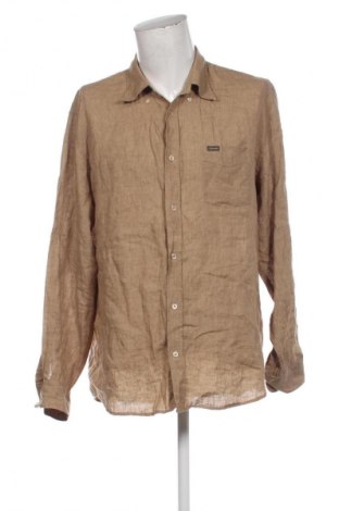 Herrenhemd Faconnable, Größe XXL, Farbe Beige, Preis € 52,69