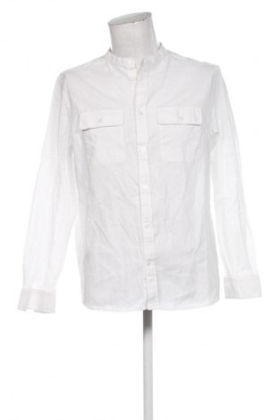 Мъжка риза H&M, Размер L, Цвят Бял, Цена 29,33 лв.