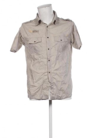 Herrenhemd Unbranded, Größe M, Farbe Beige, Preis € 14,83