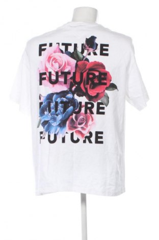 Ανδρικό t-shirt Bershka, Μέγεθος L, Χρώμα Λευκό, Τιμή 9,72 €