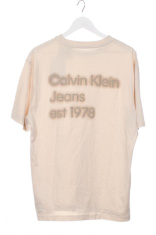 Ανδρικό t-shirt Calvin Klein Jeans, Μέγεθος S, Χρώμα  Μπέζ, Τιμή 51,99 €
