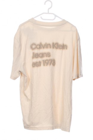 Herren T-Shirt Calvin Klein Jeans, Größe XS, Farbe Beige, Preis € 19,99