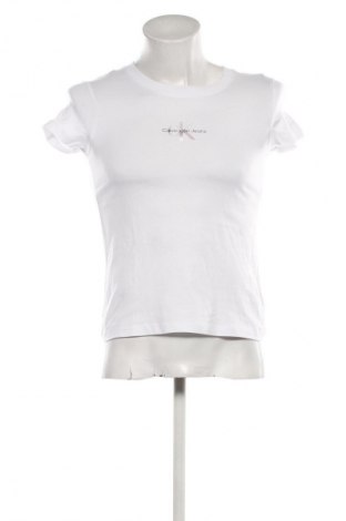 Tricou de bărbați Calvin Klein Jeans, Mărime S, Culoare Alb, Preț 161,99 Lei