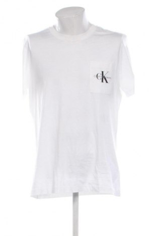 Мъжка тениска Calvin Klein Jeans, Размер XXL, Цвят Бял, Цена 26,58 €