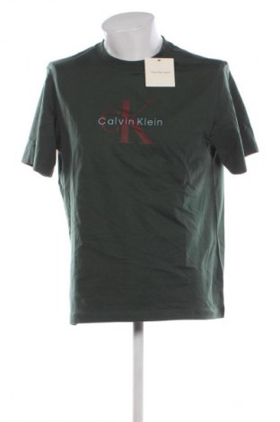 Мъжка тениска Calvin Klein Jeans, Размер M, Цвят Зелен, Цена 34,76 €