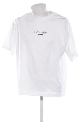 Мъжка тениска Calvin Klein Jeans, Размер L, Цвят Бял, Цена 78,22 €