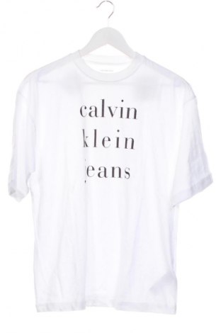 Męski T-shirt Calvin Klein Jeans, Rozmiar XS, Kolor Biały, Cena 138,99 zł