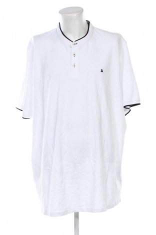 Ανδρικό t-shirt Jack & Jones, Μέγεθος 5XL, Χρώμα Λευκό, Τιμή 18,47 €