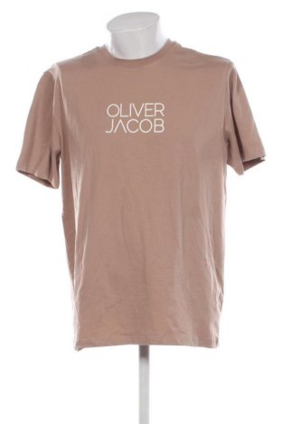 Pánské tričko  Oliver Jacob, Velikost XXL, Barva Hnědá, Cena  469,00 Kč