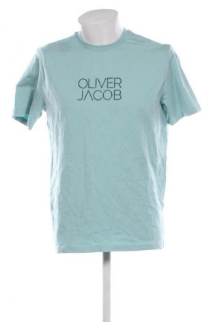 Herren T-Shirt Oliver Jacob, Größe L, Farbe Blau, Preis € 20,99