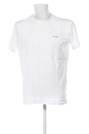 Ανδρικό t-shirt Selected Homme, Μέγεθος L, Χρώμα Λευκό, Τιμή 7,16 €