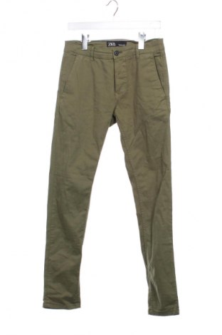 Pantaloni de bărbați Zara, Mărime S, Culoare Verde, Preț 89,47 Lei