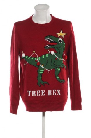 Pánsky sveter  H&M Divided, Veľkosť L, Farba Červená, Cena  9,95 €