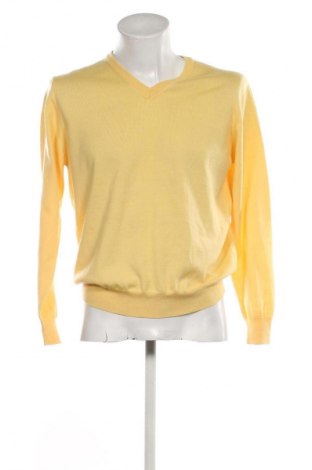 Мъжки пуловер Hugo Boss, Размер M, Цвят Жълт, Цена 139,99 лв.