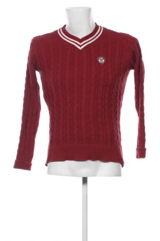 Herrenpullover Retro Jeans, Größe L, Farbe Rot, Preis 24,55 €