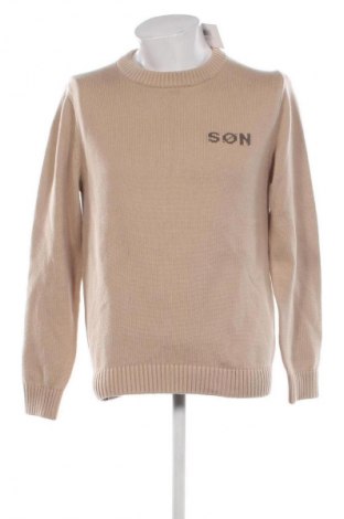 Herrenpullover Sondag & Sons, Größe M, Farbe Beige, Preis € 37,99