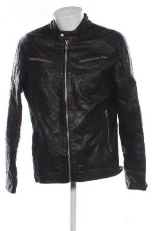 Pánska kožená bunda  Clockhouse, Veľkosť XXL, Farba Čierna, Cena  29,95 €