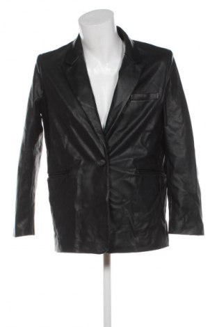 Herren Lederjacke Pull&Bear, Größe L, Farbe Schwarz, Preis € 33,99