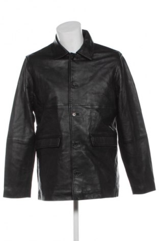 Мъжко кожено яке Samsoe & Samsoe, Размер L, Цвят Черен, Цена 329,99 лв.