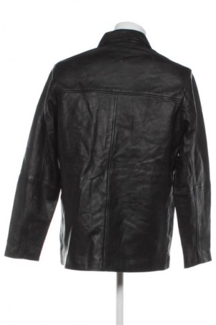 Мъжко кожено яке Samsoe & Samsoe, Размер L, Цвят Черен, Цена 329,99 лв.