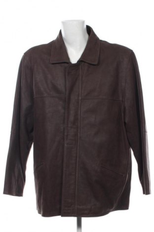 Geacă de piele pentru bărbati Unbranded, Mărime 5XL, Culoare Maro, Preț 368,42 Lei