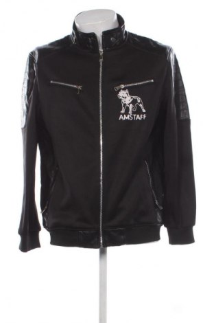 Мъжко кожено яке Unbranded, Размер L, Цвят Черен, Цена 58,99 лв.