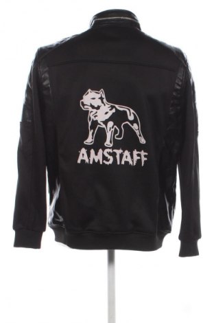 Мъжко кожено яке Unbranded, Размер L, Цвят Черен, Цена 58,99 лв.