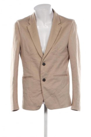Herren Sakko Zara, Größe L, Farbe Beige, Preis € 10,99