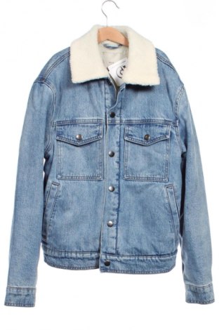 Мъжко яке Mango, Размер XS, Цвят Син, Цена 48,00 лв.