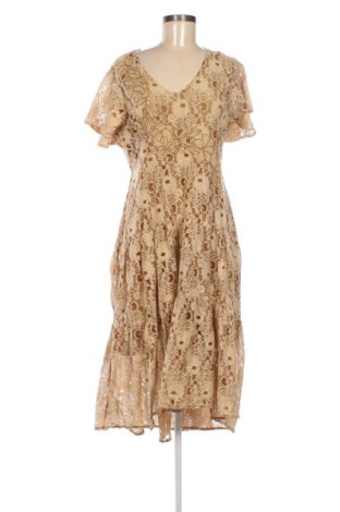 Рокля Unbranded, Размер L, Цвят Бежов, Цена 28,99 лв.