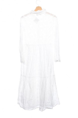 Рокля Zara, Размер XS, Цвят Бял, Цена 26,98 лв.