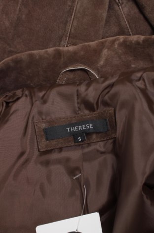 Дамско кожено сако Therese, Размер S, Цвят Кафяв, Цена 130,00 лв.