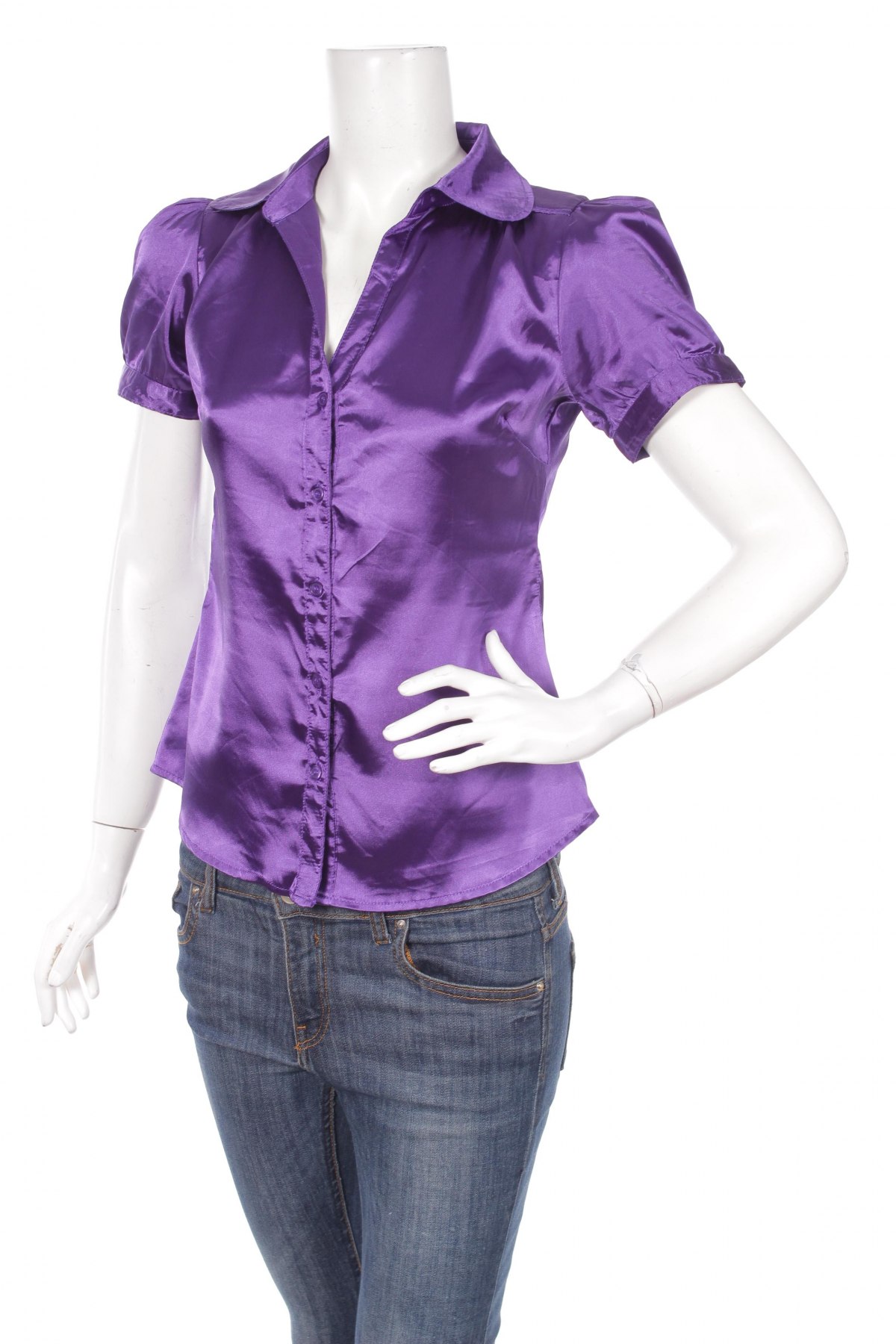 Γυναικείο πουκάμισο Ambiance Apparel, Μέγεθος S, Χρώμα Βιολετί, Τιμή 9,28 €