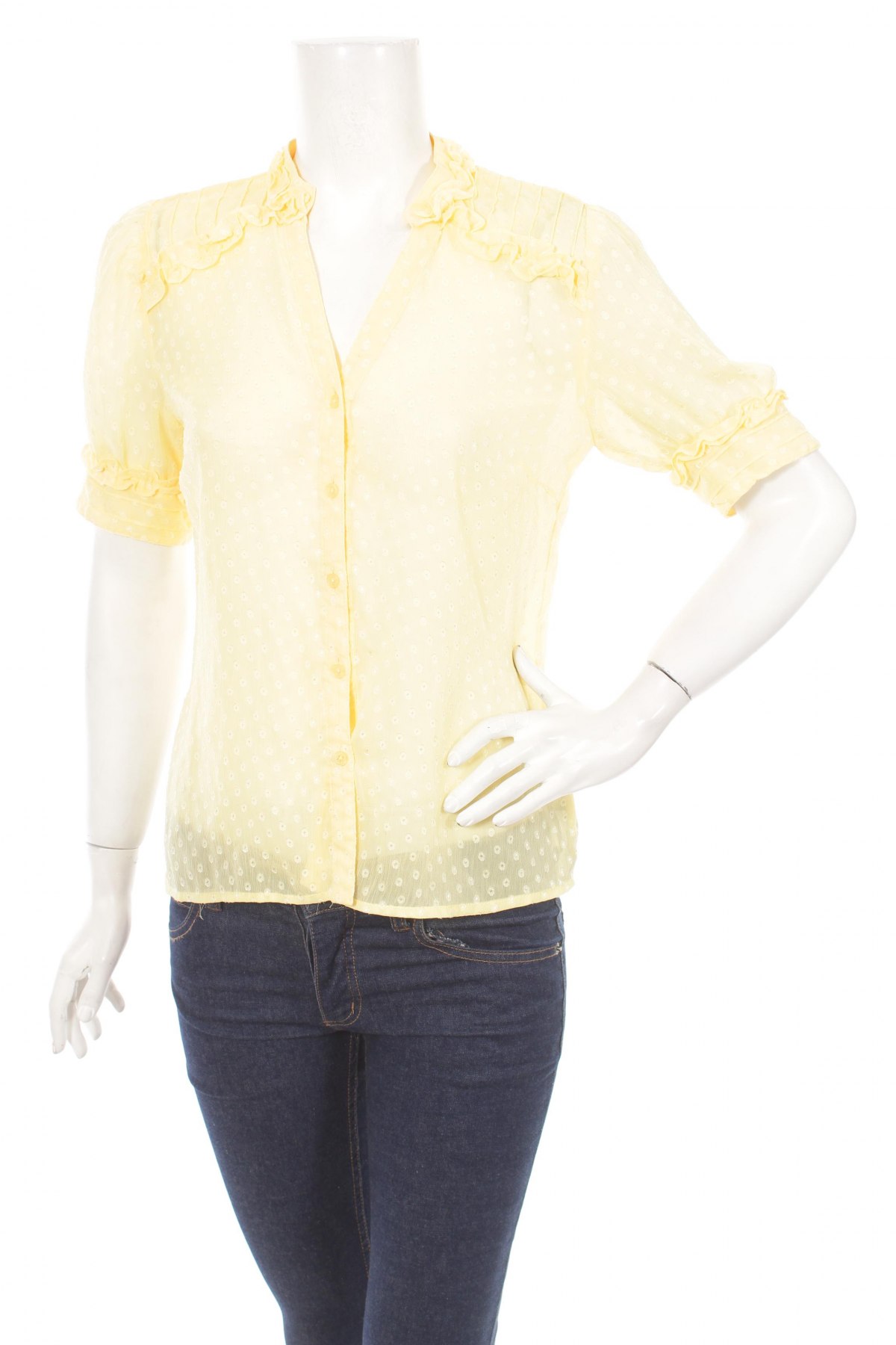 Γυναικείο πουκάμισο George, Μέγεθος S, Χρώμα Κίτρινο, Τιμή 11,34 €