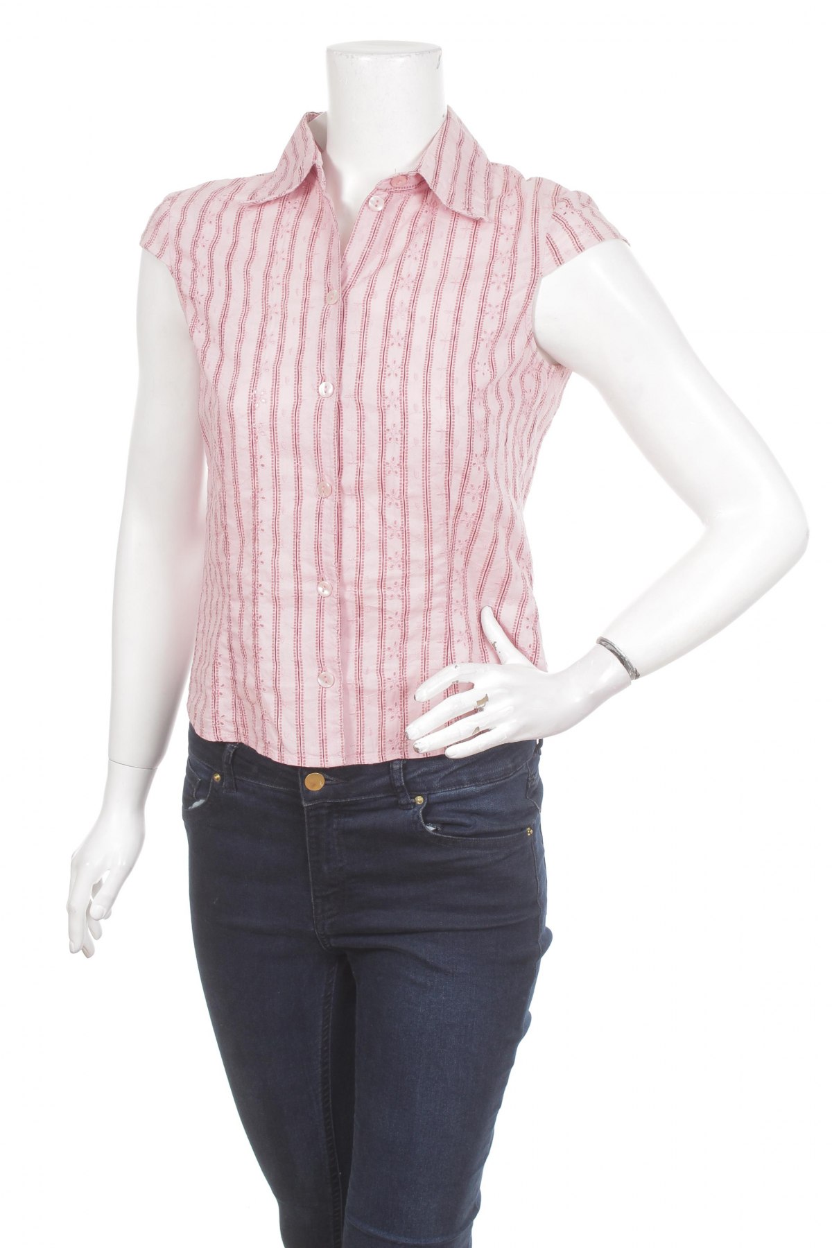 Γυναικείο πουκάμισο H&M Divided, Μέγεθος S, Χρώμα Ρόζ , Τιμή 11,86 €