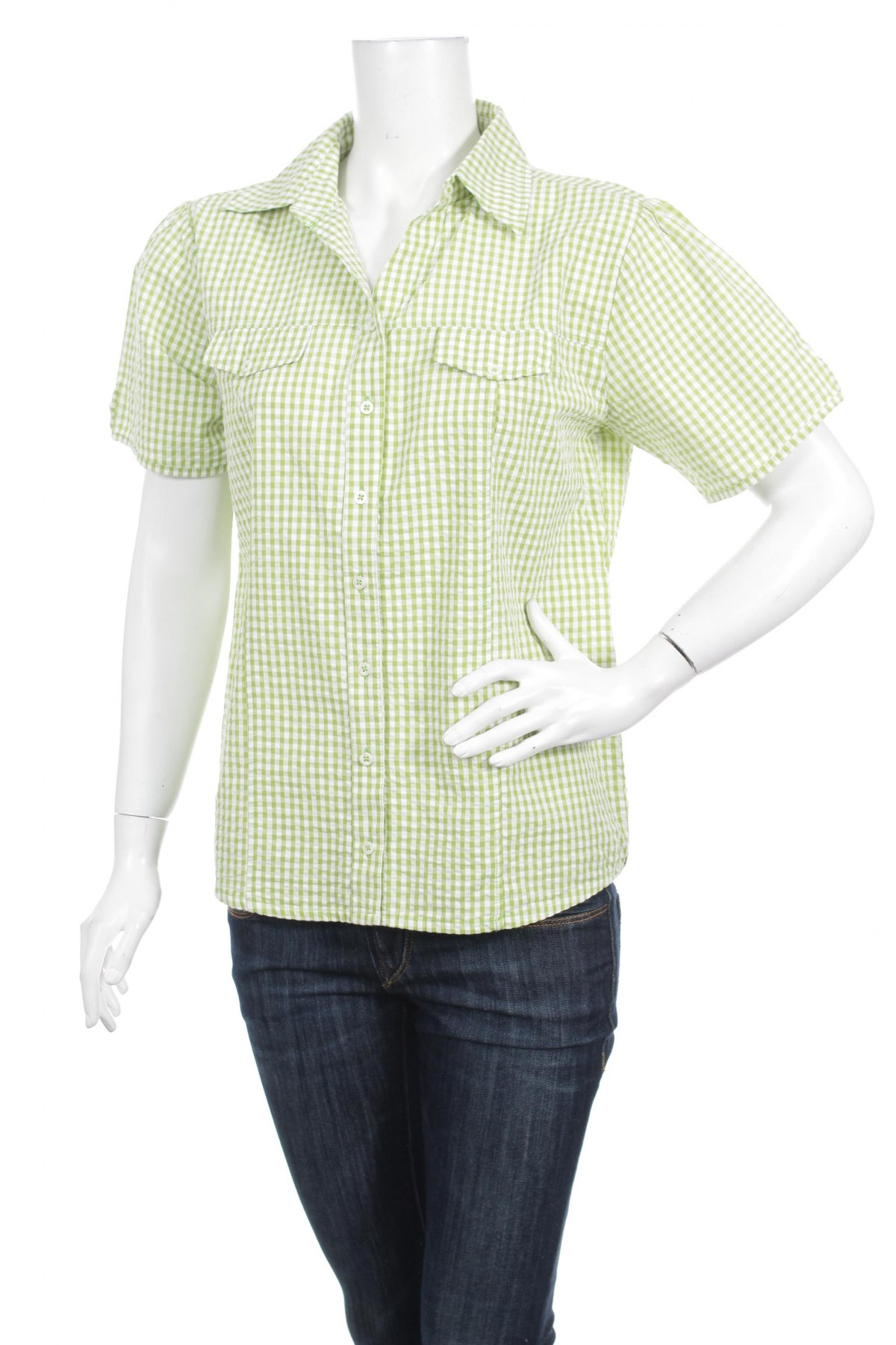 Γυναικείο πουκάμισο, Μέγεθος M, Χρώμα Πράσινο, Τιμή 10,52 €
