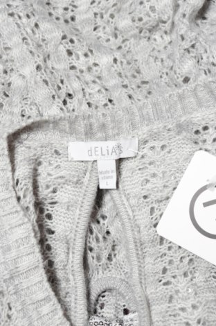 Дамски пуловер Delia*s, Размер L, Цвят Сив, Цена 6,25 лв.