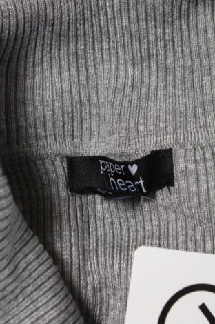 Дамски пуловер Paper Heart, Размер S, Цвят Сив, Цена 6,50 лв.