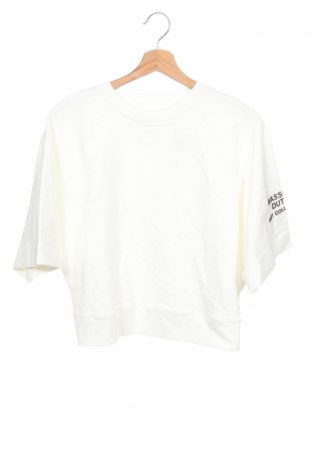 Дамска блуза Massimo Dutti, Размер XS, Цвят Бял, 55% памук, 31% модал, 9% вискоза, 5% еластан, Цена 51,75 лв.