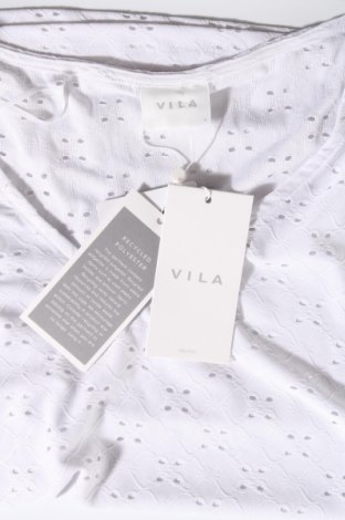 Γυναικεία μπλούζα Vila, Μέγεθος L, Χρώμα Λευκό, 92% πολυεστέρας, 8% ελαστάνη, Τιμή 10,82 €